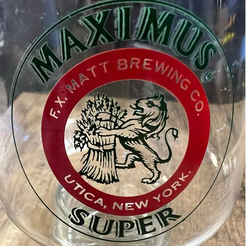Vintage Maximus Brewing Company Beer Glass